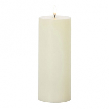 Uyuni Flameless Candle 3 x 9 Ivory Pillar