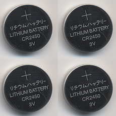 Tea Light Lithium Battery Set of 4 CR2450