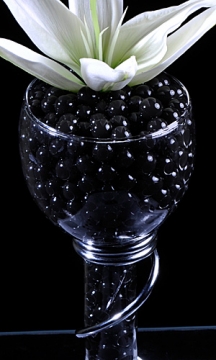 Black Gel Floral Water To Beads - 10 Graham Pack